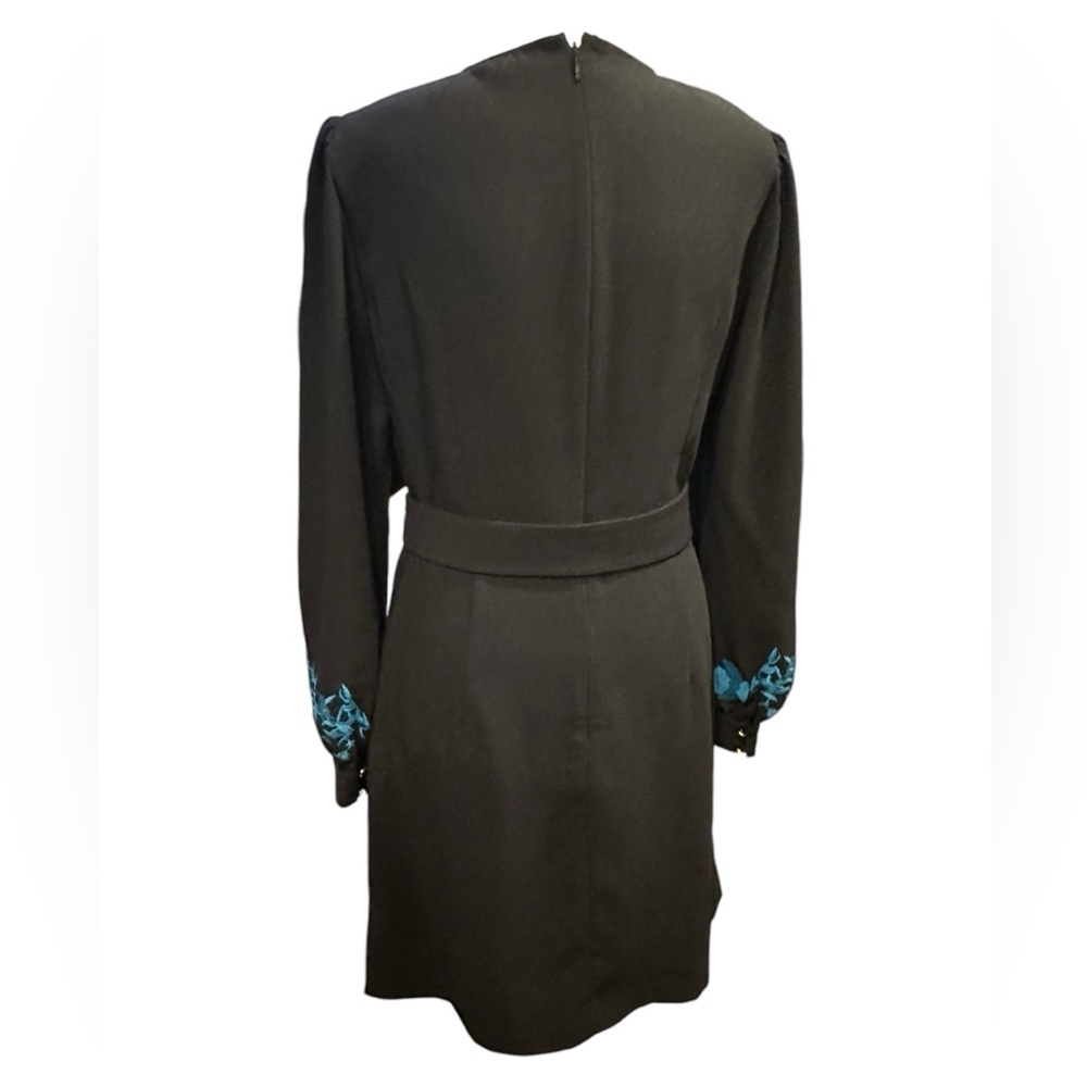 Ted Baker Zephyra Bluebell Embroidered Long Sleeve mini dress size 2 - Picture 4 of 16